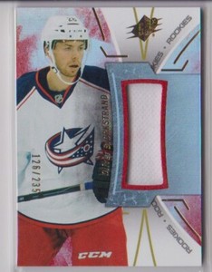 2016-17 SPx Rookies Red Jersey /235 Oliver Bjorkstrand #R-OB Rookie RC CBJ