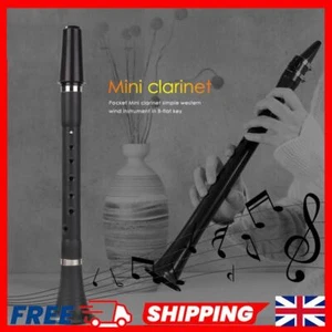 Mini Bb B Flat Clarinet Clarionet Woodwind Instrument for Beginners Practice - Picture 1 of 8