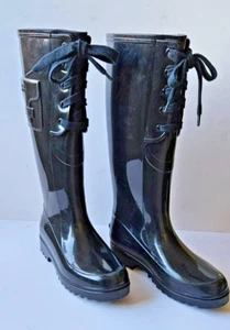 Regenstiefel See by Chloe Damen Spitze Gummistiefel schwarz Regenstiefel Gr. 4,5 (35EU) - Bild 1 von 5