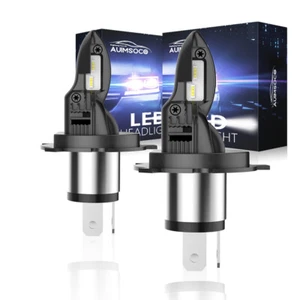 Combo 2pcs H4 9003 LED Headlight Kit Bulb High Low Beam Super White 100000LM - Picture 1 of 14