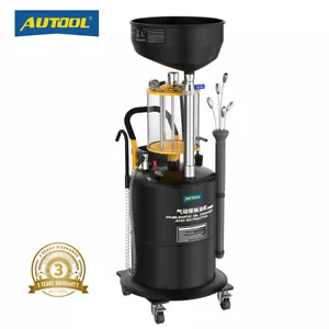 Waste Oil Drainer Portable Air Pneumatic Garage Waste Oil Extractor Drain Tank - Picture 1 of 18