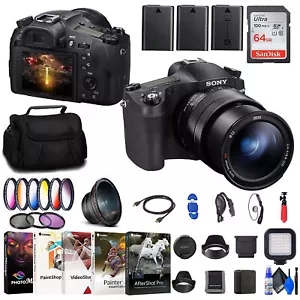 Sony Cyber-shot DSC-RX10 IV Digital Camera + Filter Kit + Wide Angle Lens + More - Picture 1 of 8