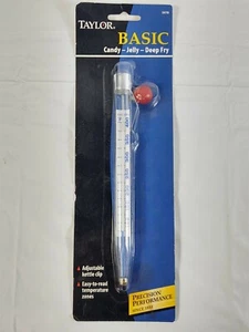 Taylor Basic Precision Candy Jelly Deep Fry Thermometer Glass 5978 Kitchen Home - Picture 1 of 11