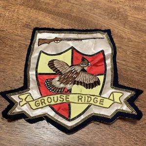 VTG Grouse Ridge AZ PA Trap Skeet Shooting Patch Embroidery Bird Gun Shotgun 6” - Picture 1 of 21