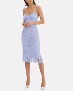 Lover The Label Size 8 $450 BNWT "Melody Lace" Midi Dress - Picture 1 of 4