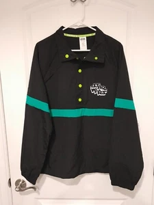 NEW Disney Jacket Black Green Star Wars Rebel Leader Windbreaker Size Large - Picture 1 of 7