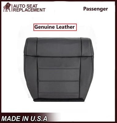 Cubierta de asiento negra de cuero genuino inferior para pasajero Jeep Wrangler 2008-2012 Foto 1 de 4