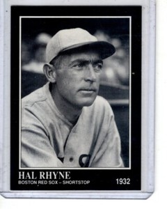 1991 Conlon Collection TSN Hal Rhyne # 195 Boston Red Sox 