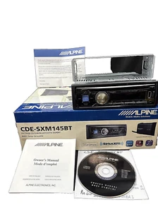 Alpine CDE-SXM145BT CD In Dash Car Stereo Receiver TESTED! VTG W/box - Picture 1 of 21