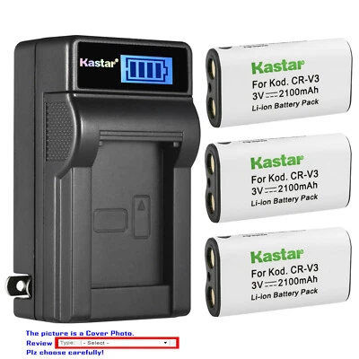 Kastar Battery LCD Wall Charger for Konica Digital Revio KD-210Z Konica E223 - Image 1 of 4