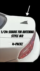 ANTENNA PINNA DI SQUALO 1/24 STILE 2 POLIZIA VIGILI DEL FUOCO EMS UNIVERSALE COSTRUZIONE PERSONALIZZATA CONFEZIONE DA 4 - Foto 1 di 5