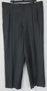 Mens Brioni Super 150 Wool Dress Pants Pleated Gray Size 36R 37x28 + 2 in Cannes - Picture 1 of 11