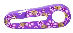 12" Kids Bike / Bicycle Flowers Design Chain Guard - Purple - Picture 1 of 1