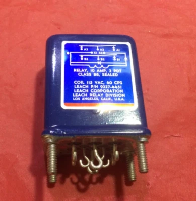 LEACH 9227-4451 Electromagnet Relay 115VAC - Image 1 of 3