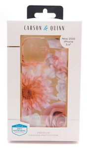 Funda de silicona transparente Carson & Quinn flores - iPhone 2020 5,4" auténtica - Imagen 1 de 1