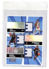 2005-06 Topps Luxury Box Tim Duncan Shaquille O’Neal Allen Iverson Test Proof