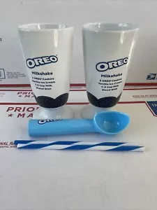 ~Set of 2 OREO Milkshake Tumblers/ Mugs~each holds 16oz~Recipe on Front of Each~ - Picture 1 of 8