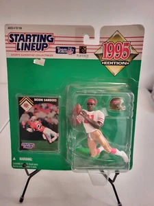 1995 Kenner Starting Lineup *Deion Sanders/San Francisco 49ers w/ Card NIP S4 - Picture 1 of 4