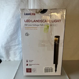 6er-Pack LED Landschaft Wegeleuchte, Niedervolt seitlich beleuchtete Wegeleuchten, 5W, 3000K - Bild 1 von 18