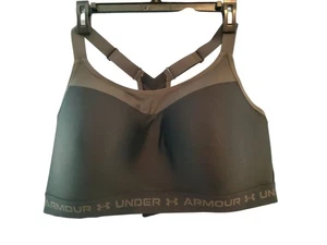 Under Armour Womens Black Sports Bra Compression Fit 44DDD - Picture 1 of 6