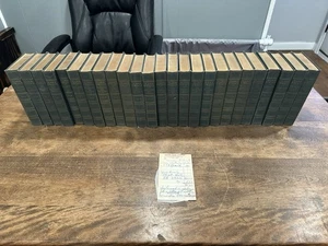 Complete Set of 25 Mark Twain Authorized Uniform Edition Antique 1911 Signed - Picture 1 of 23