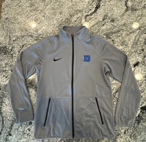Medium Nike Duke Blue Devils Basketball Full Zip Jacket Gray Men's Size M #627 - Picture 1 of 8
