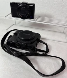 Sony Cyber-Shot DSC-RX100 II M2 20.2MP RX100M2 Digital Camera W/ Leather Case - Imagen 1 de 18