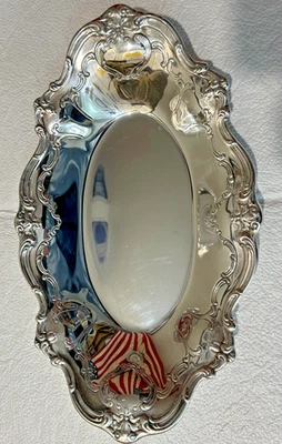 Plato de plata Gorham E YC1311 Chantilly "Duquesa`" Patt. bandeja pan de los años 50 Foto 1 de 4