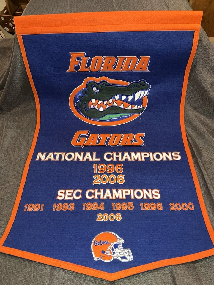 Florida Gators Football National/Sec. Champions Banner/Flag 24”x38.5” NWOT - Image 1 of 4