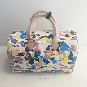 BOLSO BOSTON MULTI CAMUFLAJE A BATHNIG APE Damas 1L80289003 Cuero Candado Viaje - Imagen 1 de 12