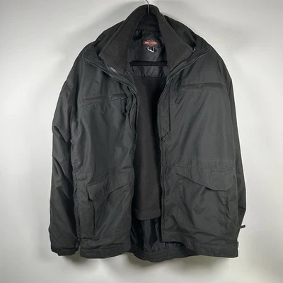 Tru-Spec Tactical Jacket Mens Large Black Removable Fleece Liner Cold Weather - Image 1 of 4