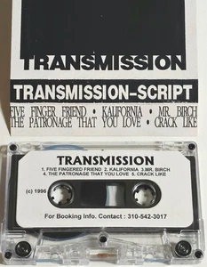 TRANSMISSION 96 DEMO TAPE CASSETTE ALTERNATIVE ROCK GRUNGE INDIE PROMO 45 lp 7" - Picture 1 of 14