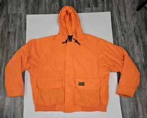 Duxbak Vintage Hunter Orange Jacke Kapuze Jagd Hirsch Gr. Xl Taschen - Bild 1 von 6