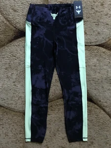 Under Armour Project Rock Compression Ankle Leggings Womens Size Small Black NWT - Picture 1 of 6