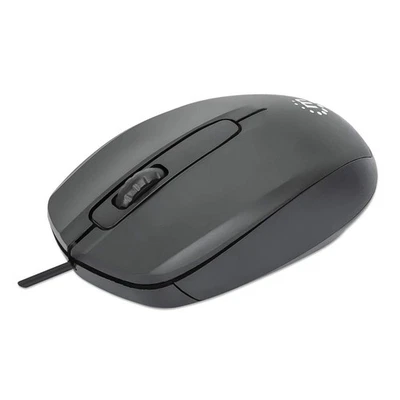 Manhattan Comfort II Optical USB Mouse Black - Image 1 of 4