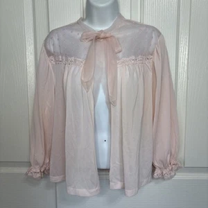 Vintage Lorraine perfekt sitzendes Nachthemd Petticoat Gr. L hellrosa Spitze Stickerei - Bild 1 von 14