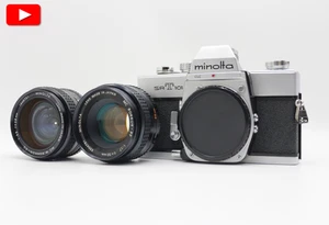 [NEAR MINT] Minolta SRT 101 35mm SLR Film Camera MC Rokkor 50mm F1.7 + 28mm Lens - Picture 1 of 22