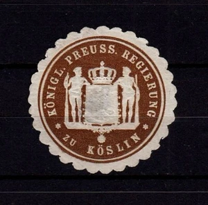423352/marchio sigillo - Königl. Prussia. Governo di Köslin - Foto 1 di 1
