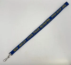 Vintage New Jersey State Police Recruiting Neck Badge Lanyard NJSP NJ Souvenir - Picture 1 of 3