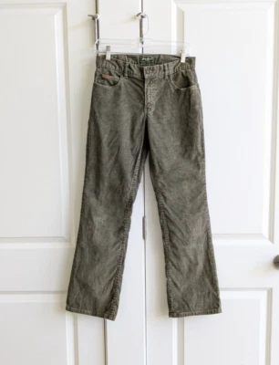 Eddie Bauer Pants Women 4 Petite Green Khaki Legendary Corduroy Boot Cut Western - Image 1 of 4