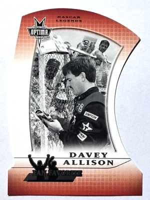 HOF'er DAVEY ALLISON 2004 Press Pass Optima FAN FAVORITE DIECUT INSERT Card #26 - Image 1 of 2