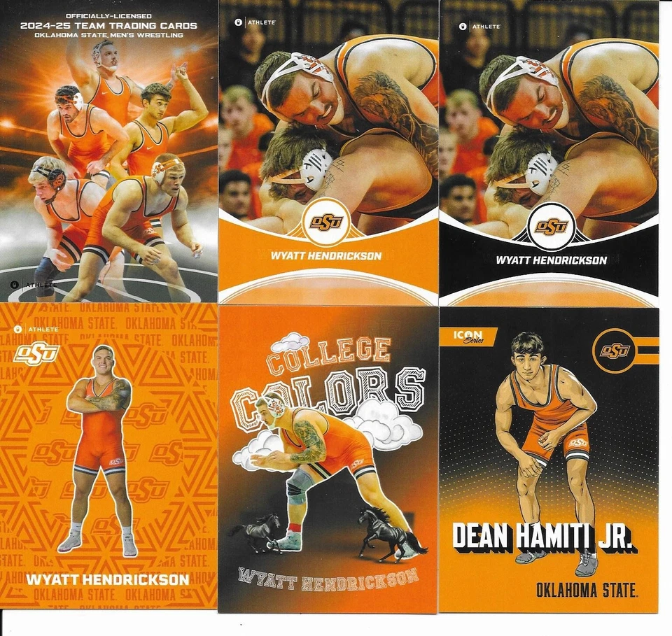 2024-25 Onit Athlete Oklahoma State Wrestling Set - 70 Cards - Wyatt Hendrickson
