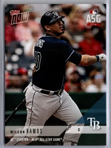 2018 Topps Now #AS-10 Wilson Ramos Tampa Bay Rays - Picture 1 of 2