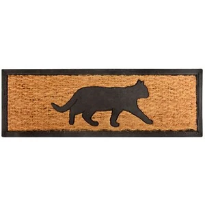 degawo GATO escalones alfombrilla puerta colchoneta de pie angular de coco y goma  - Imagen 1 de 3
