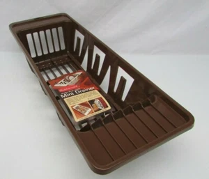 Rare Vintage Rubbermaid Over-The-Sink Mini Drainer No.5820 Chocolate NOS 1980 - Picture 1 of 6
