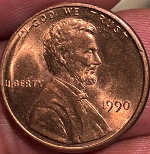 1990 Lincoln Cent MINT ERROR (SEE PHOTO) Not Cleaned and Not Certified - Picture 1 of 3