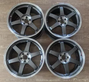 Volk Racing Rays TE37SL 18x9 +45 5x100 Toyota GT86 Subaru BRZ WRX STI GR86 CE28N - Imagen 1 de 17