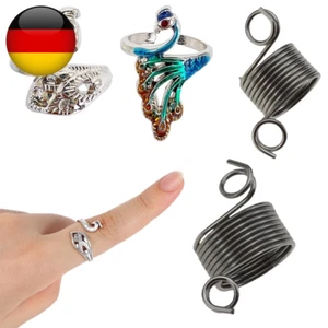 Knitting Fingerhut, 6 Stücke Verstellbare Strick Häkel Ringe Strickring Verstell - Bild 1 von 12