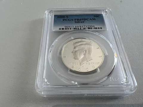 2000-S SILVER KENNEDY HALF DOLLAR PCGS PR69DCAM Cover