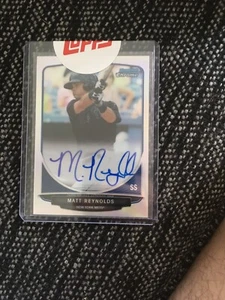 2013 BOWMAN CHROME MATT REYNOLDS RC REFRACTOR AUTO NY METS AUTOGRAPH #/500 QTY - Picture 1 of 3